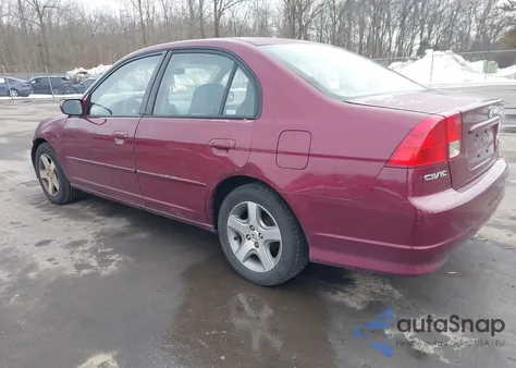 2004 Honda Civic Ex z USA, uszkodzony, nr VIN 2HGES26704H564363